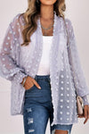 Sheer Swiss Dot Jacket | Multiple Color Options | Rubies + Lace