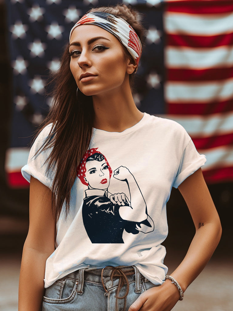 Rosie the Riveter - African American - Women's Relaxed V-Neck Tee – Hero  Heads ® Clothing
