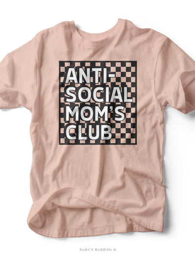 Anti-Social Mom's Club | Women's Unisex T-Shirt | Ruby’s Rubbish®
