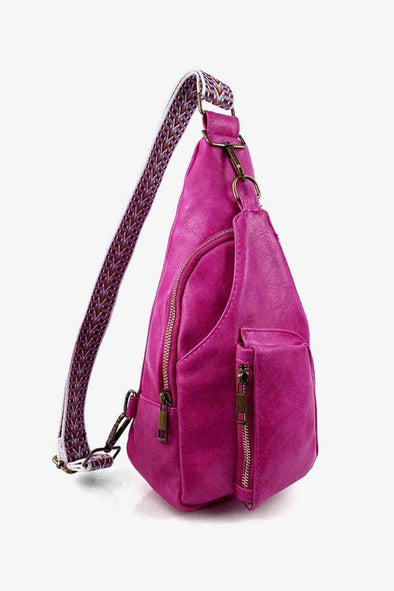 All The Feels | Side Pocket Leather Sling Bag | Rubies + Lace