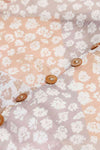 Vintage Floral | Buttoned Front Slit Skirt | Rubies + Lace