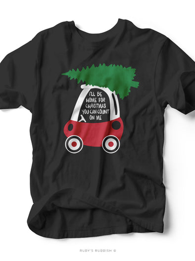 I'll Be Home For Christmas | Kid's T-Shirt | Ruby’s Rubbish®