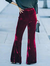 Velvet Flare Pants | Multiple Color Options | Rubies + Lace