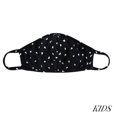 KIDS Black & White T-Shirt Cloth Face Mask | Ruby's Rubbish®