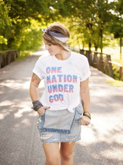 One Nation Under God | Seasonal T-Shirt | Ruby’s Rubbish®