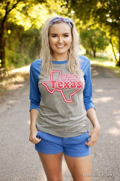 You Can Trust Me, I'm From Texas | Southern Raglan | Ruby’s Rubbish®