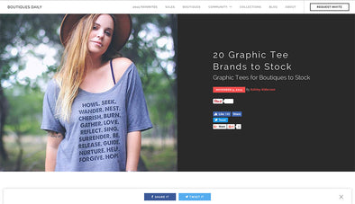 Thrilled to be featured in 20 Graphic Tees to Restock!