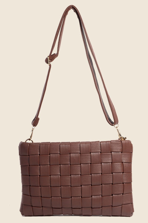 Basket Weave Crossbody Bag | Multiple Color Options | Rubies + Lace