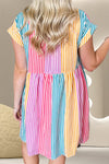 Color Me Happy | Stripe Dress | Rubies + Lace