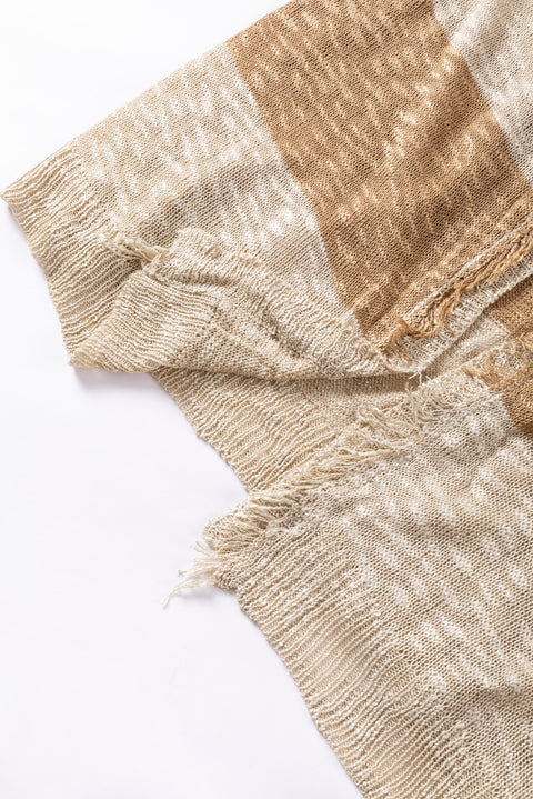 Light Weight | Camel Block Cardigan | Rubies + Lace