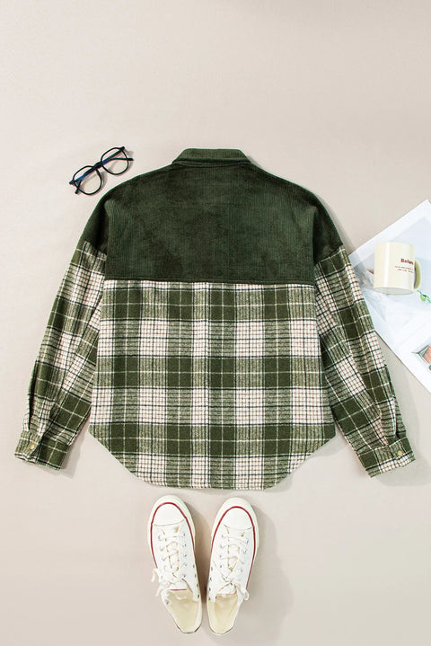 Corduroy & Plaid | Green Flannel | Rubies + Lace