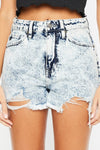 Kancan | Acid Wash Denim Shorts | Rubies + Lace