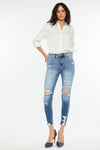 Kancan High Rise | Frayed Ankle Skinny Jeans | Rubies + Lace