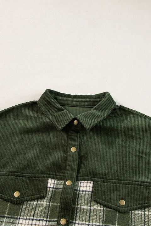 Corduroy & Plaid | Green Flannel | Rubies + Lace