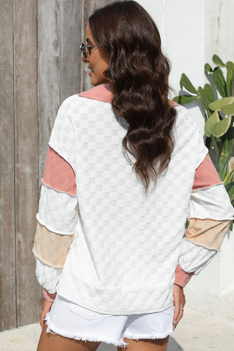 Lightweight Checkered | Multi-Color Sweatshirt | Rubies + Lace