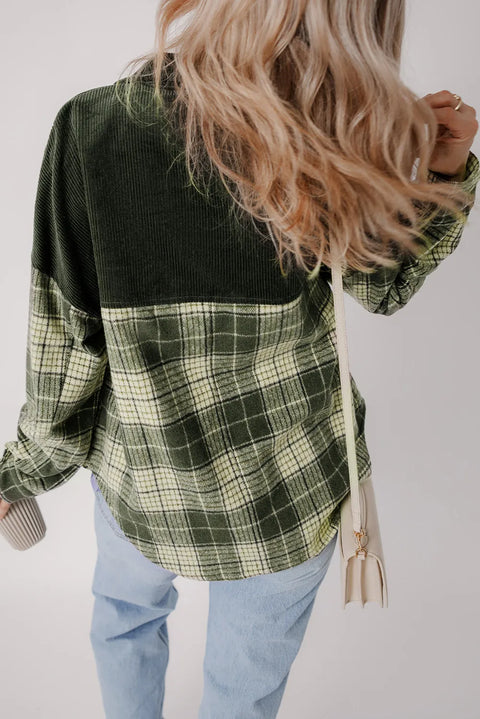 Corduroy & Plaid | Green Flannel | Rubies + Lace