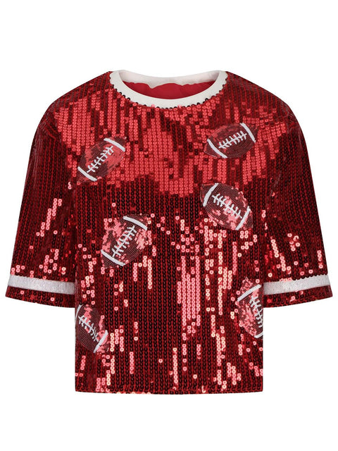 Sequin Football | Multiple Color Options | Rubies + Lace