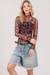 SAGE + FIG | FLORAL UNDER SHIRT | RUBIES + LACE