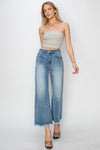 RISEN | Wide Leg Jeans | Rubies + Lace