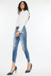 Kancan High Rise | Frayed Ankle Skinny Jeans | Rubies + Lace