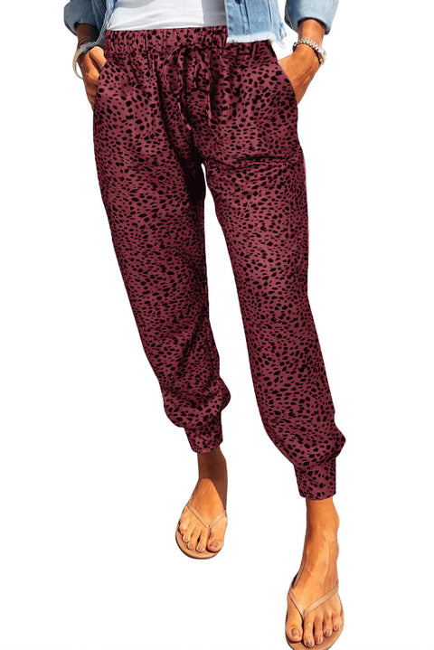 Leopard Print Joggers | Multiple Color Options | Rubies + Lace