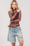 SAGE + FIG | FLORAL UNDER SHIRT | RUBIES + LACE