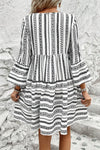 Bo-ho Stripe | Black & White Dress | Rubies + Lace