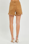 RISEN | Mocha Denim Shorts | Rubies + Lace