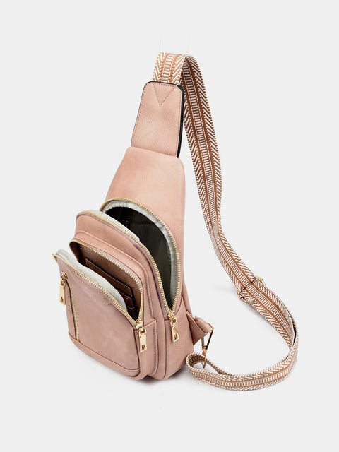 Multi-Zip Crossbody | Multiple Color Options | Rubies + Lace