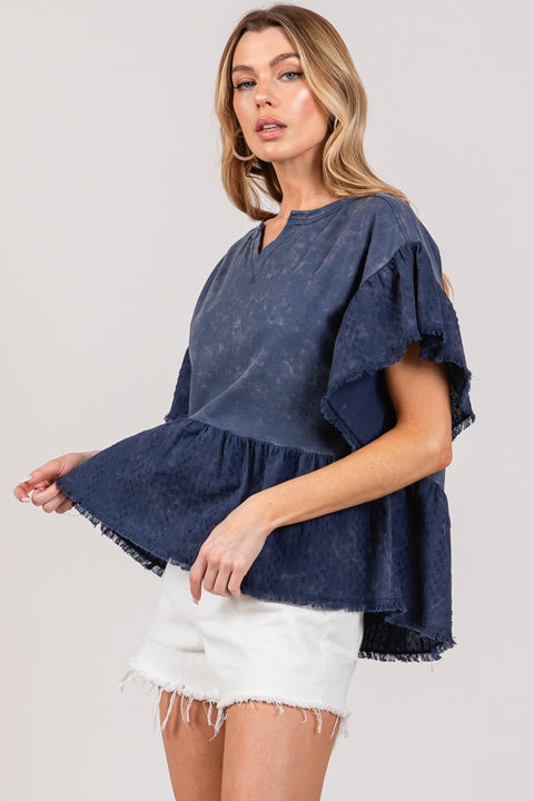 SAGE + FIG | Ruffle Sleeve | Rubies + Lace