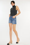 Kancan | Distressed Shorts | Rubies + Lace