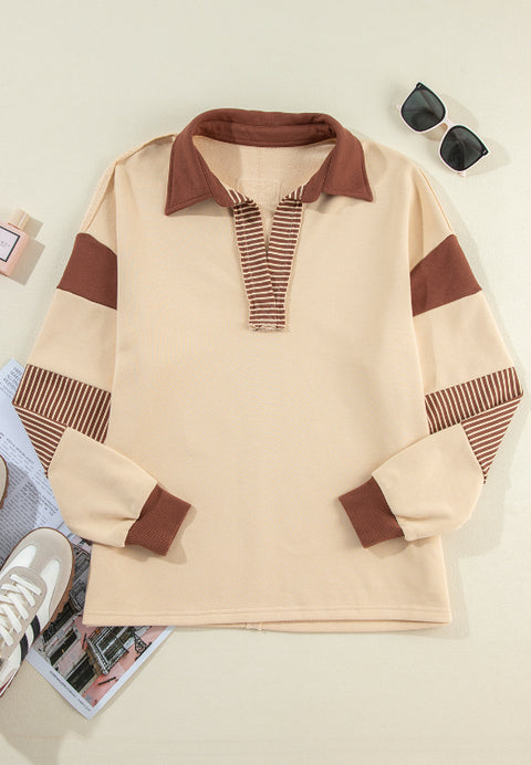 Color Block Stripe Sweatshirt | Multiple Color Options | Rubies + Lace