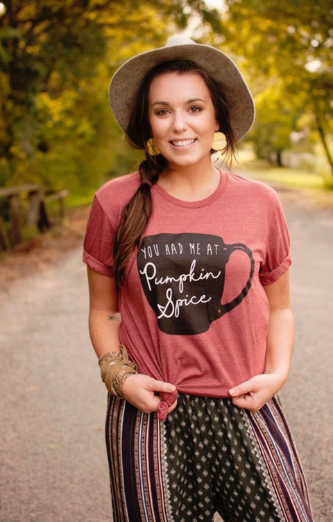 You Had Me At Pumpkin Spice | Seasonal Shirt | Ruby's Rubbish