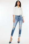 Kancan High Rise | Frayed Ankle Skinny Jeans | Rubies + Lace