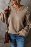 Pearl Sleeve Sweater | Multiple Color Options | Rubies + Lace