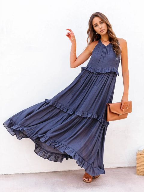 Tiered Maxi With Pockets | Multiple Color Options | Rubies + Lace