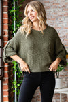 Veveret Dolman | Roll-Up Sweater | Rubies + Lace