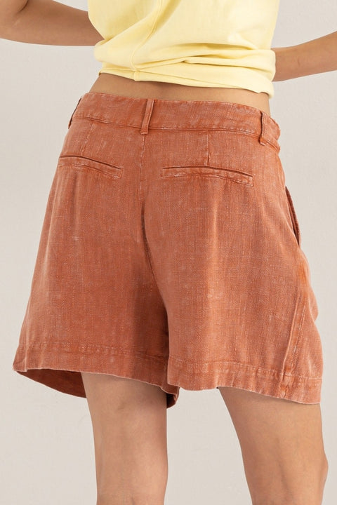 HYFVE | High Waist Linen Shorts | Rubies + Lace