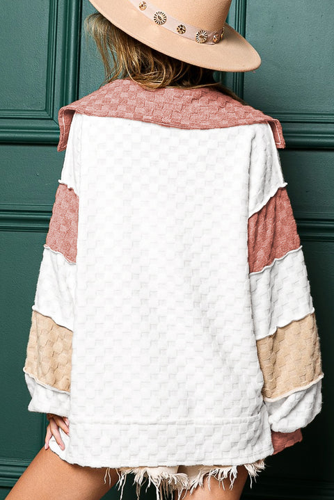 Lightweight Checkered | Multi-Color Sweatshirt | Rubies + Lace