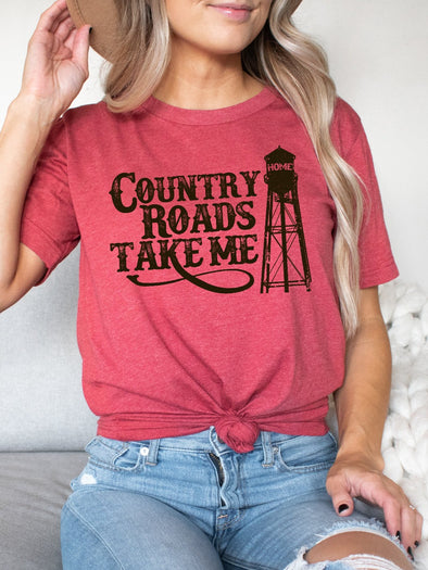 Country Roads Take Me Home | $15 T-Shirt | Ruby’s Rubbish®
