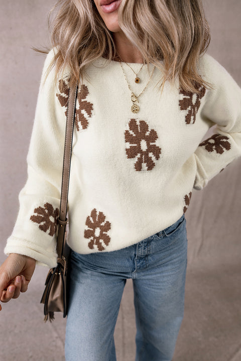 Flower & Ivory | Long Sleeve Sweater | Rubies + Lace