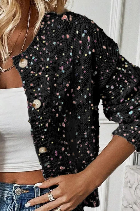 Confetti | Button Up Cardigan | Rubies + Lace