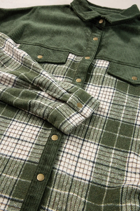 Corduroy & Plaid | Green Flannel | Rubies + Lace