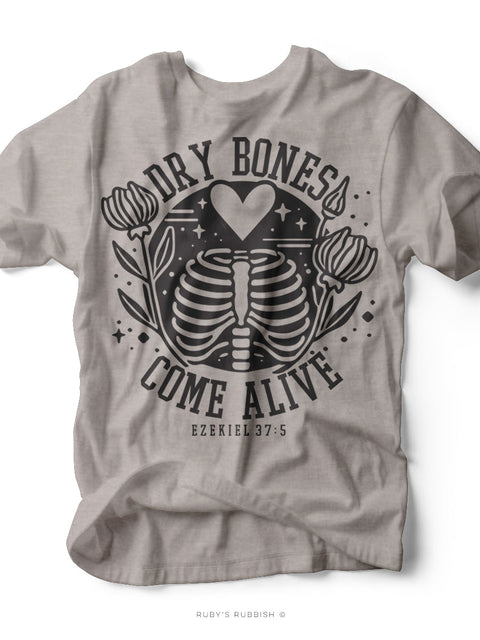 Dry Bones Come Alive | Fall Graphic Tee | Ruby’s Rubbish®