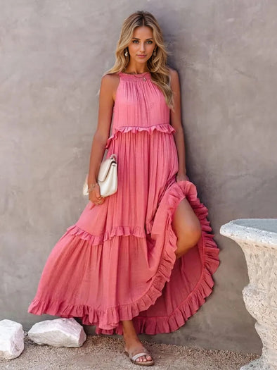 Tiered Maxi With Pockets | Multiple Color Options | Rubies + Lace