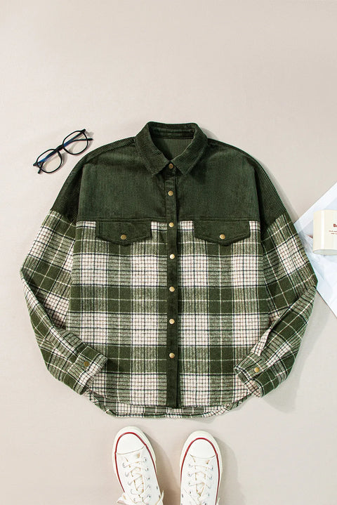 Corduroy & Plaid | Green Flannel | Rubies + Lace