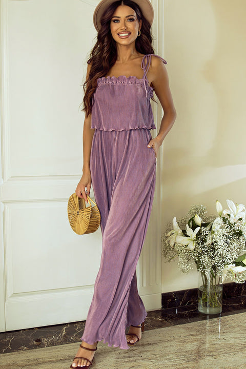 Mauve | Strap Jumpsuit | Rubies + Lace