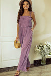 Mauve | Strap Jumpsuit | Rubies + Lace