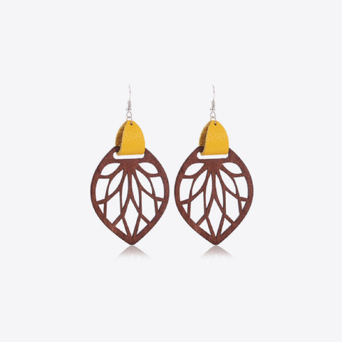 Leaf Drop Earrings | Multiple Color Options | Rubies + Lace