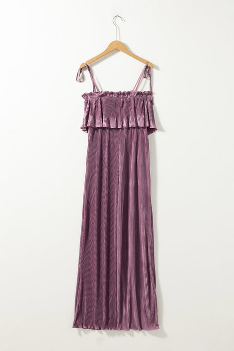 Mauve | Strap Jumpsuit | Rubies + Lace